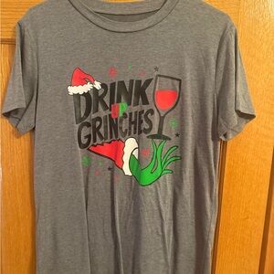 Gray Drink Up Grinches T-Shirt NWOT